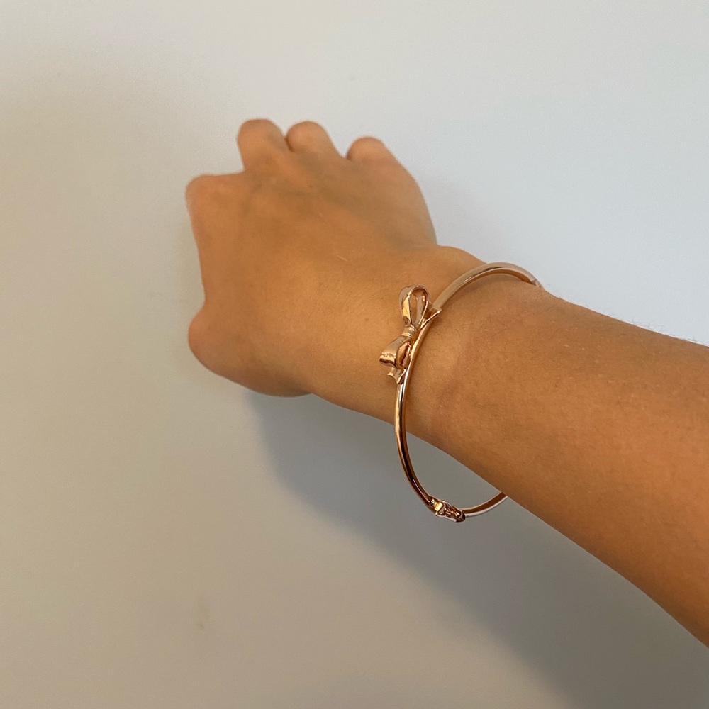 Kate spade rose gold bow bangle